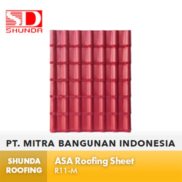 Shunda Roofing Atap UPVC - Blue ASA Roofing Sheet - RA31-B