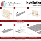 Shunda Plafon PVC - Modern Linears - Brown Wallpaper - PL 08.012 PL 10.012 3