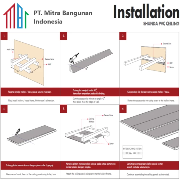 Shunda Plafon PVC - Modern Linears - Brown Wallpaper - PL 08.012 PL 10.012
