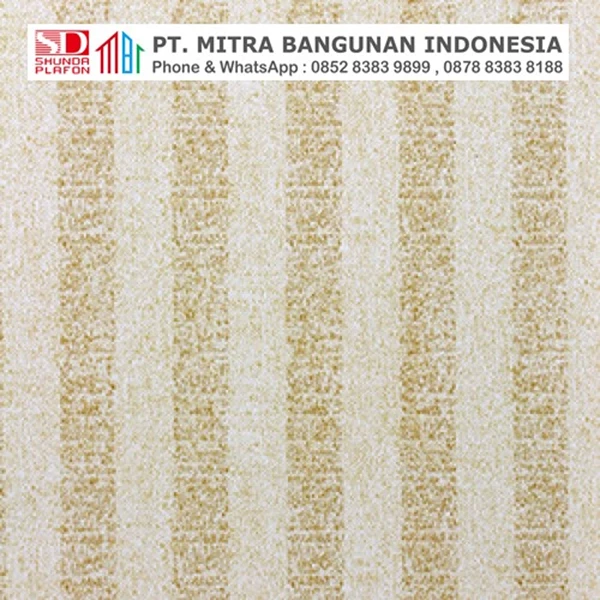 Shunda Plafon PVC - Modern Linears - Brown Wallpaper - PL 08.012 PL 10.012