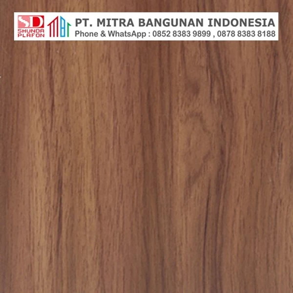 Shunda Plafon PVC - Natural Wood - Brown Mahogany - MK 20053