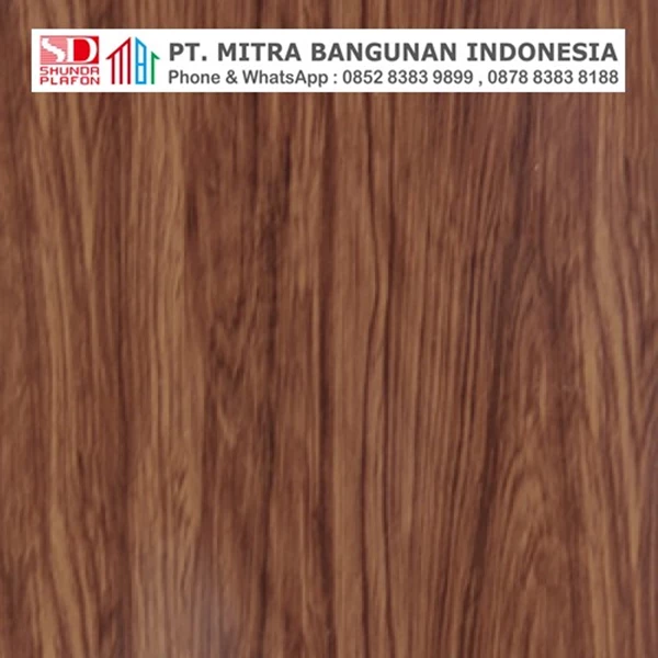 Shunda Plafon PVC - Natural Wood - Modern Teak Wood - PL 2522